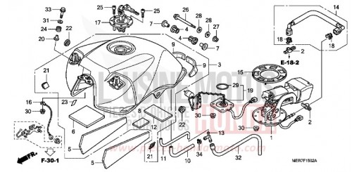 RESERVOIR A CARBURANT (CBF600S8/SA8) CBF600S8 de 2008